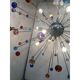 Multicolour “star” murano glass sputnik chandelier