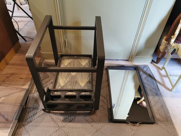 Desserte roulante art déco relookée