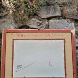 Antique framed and glazed painting