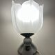 pair of ceramic and frosted glass wall lights 1950