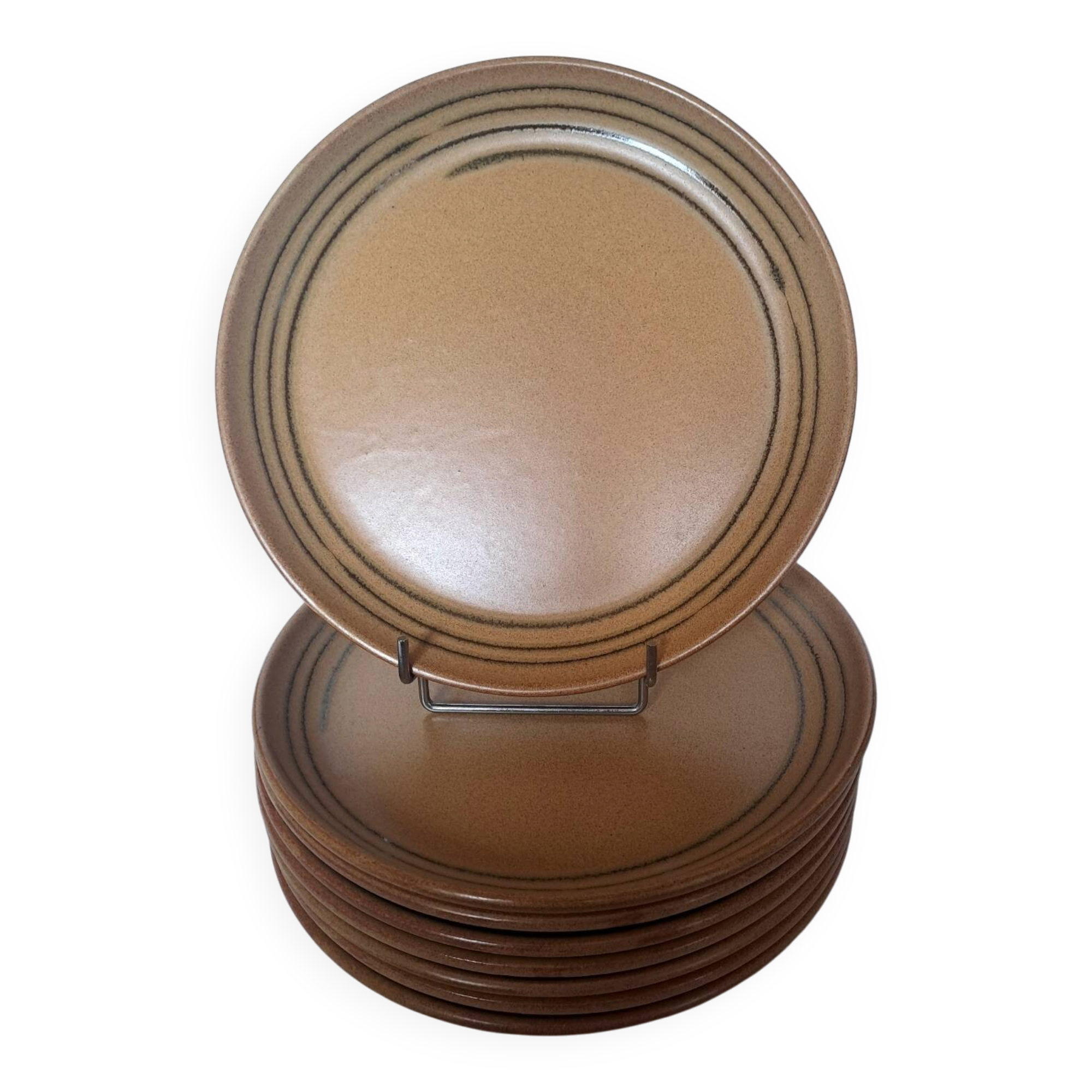 8 flat plates Chaumière Sarreguemines