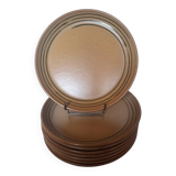 8 flat plates Chaumière Sarreguemines