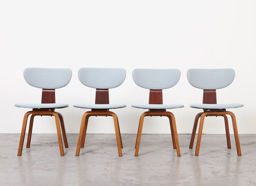 4 chairs SB37 by Cees Braakman by Pastoe 1950