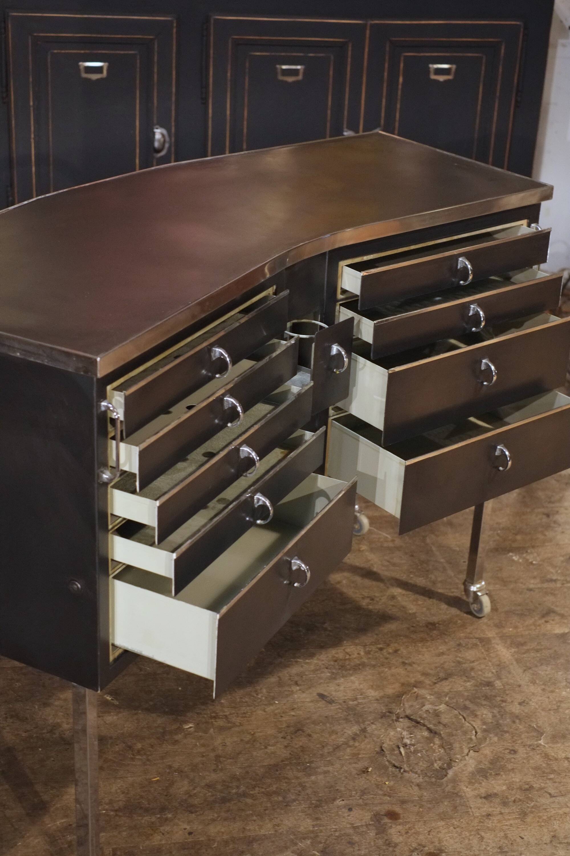 Vintage dentist furniture Gallus 1970