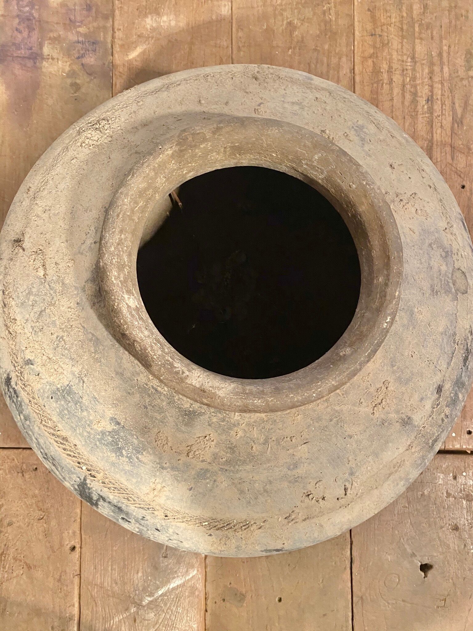 Rajasthan terracotta round jar