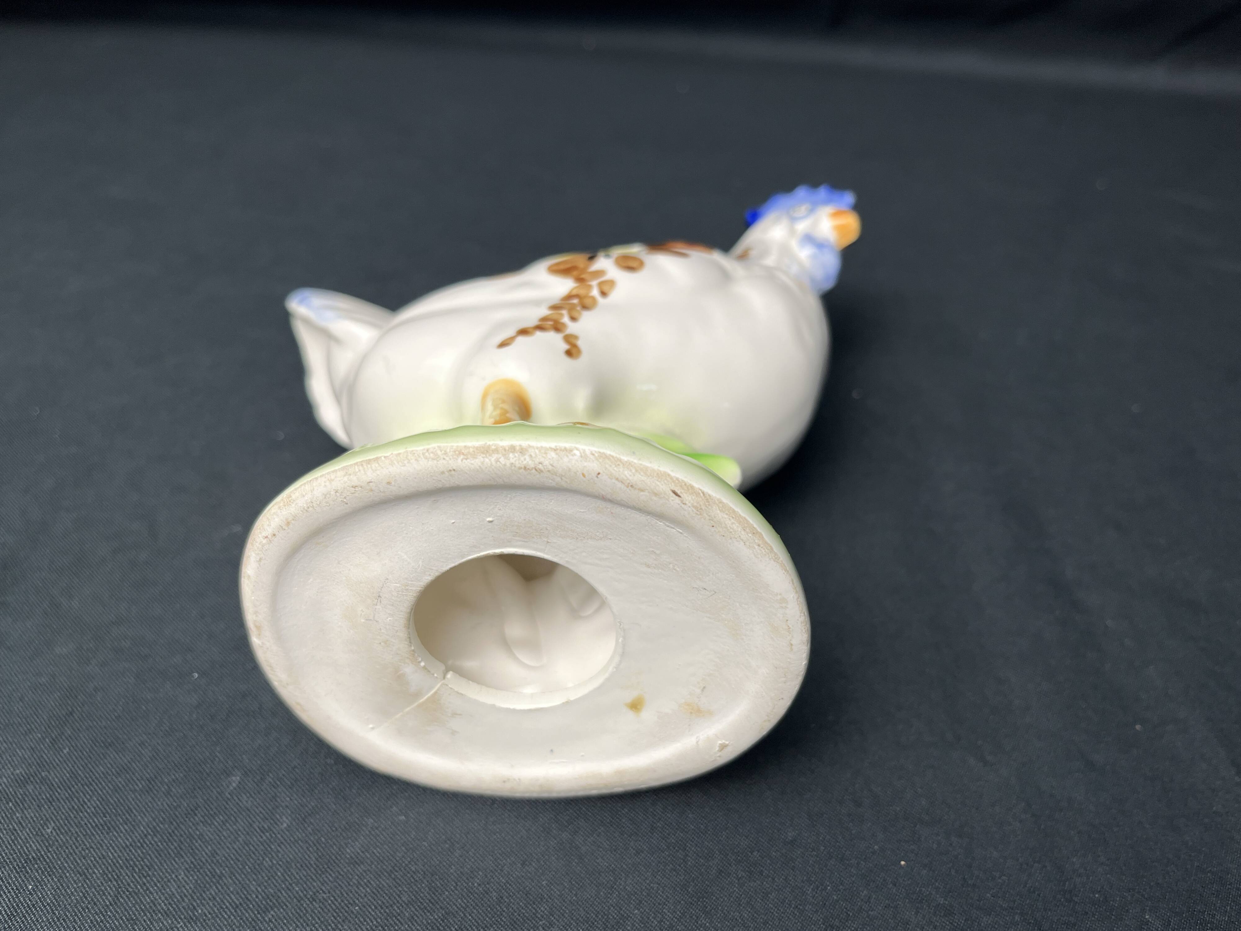 Collection, 20th century glazed terracotta rooster piggy bank