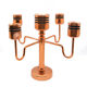 Copper five-arm candlestick Denmark 1960s