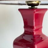 Chic ceramic and velvet vintage lamp