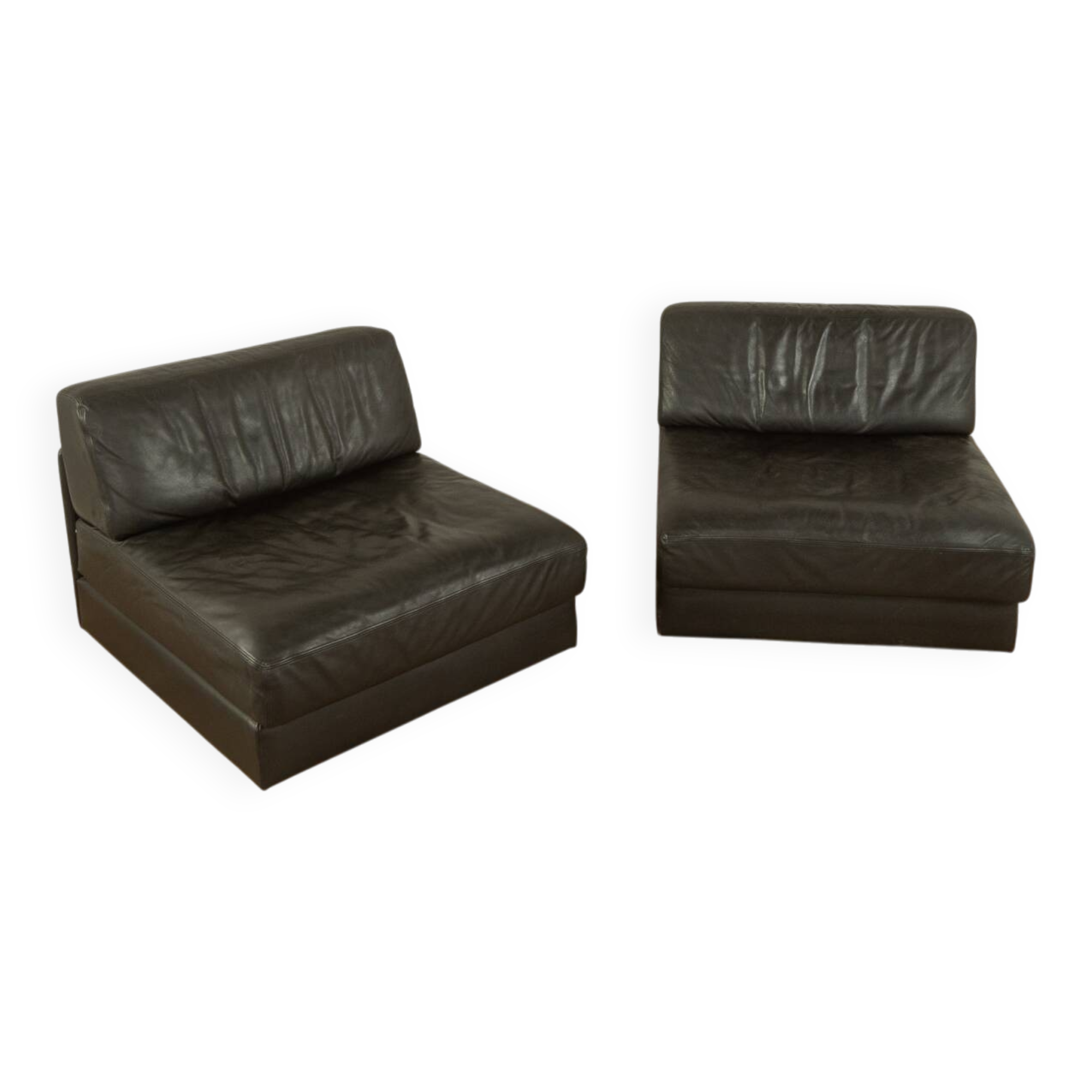 Ensemble de fauteuils DS-76, de Sede, années 1970, vintage
