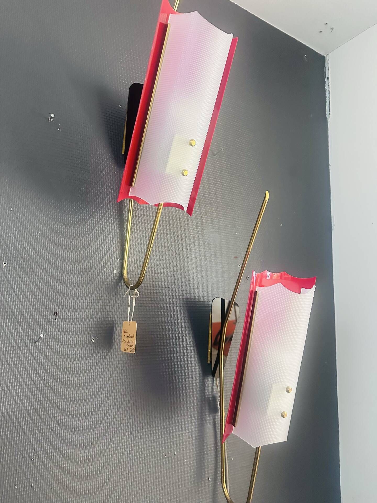 Vintage Stilnovo Wall Lights 1950