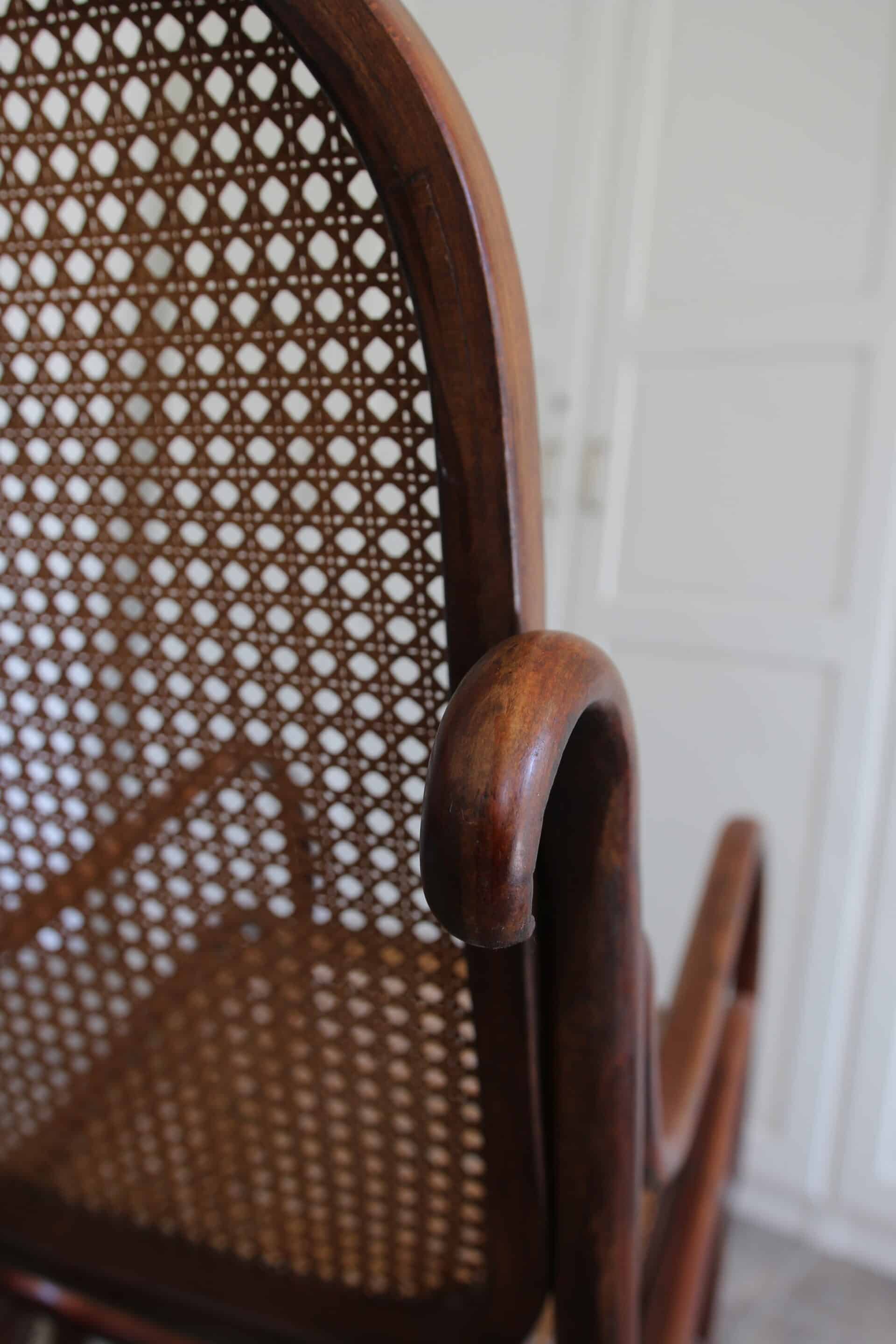 Vintage Thonet rocking chair, 1970s.