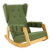 1970s Large Rare Brutalist Rocking Chair, Czechoslovakia