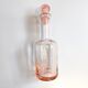 Vintage pink glass bottle