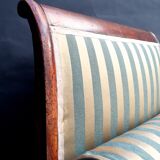 Walnut recamier bench Napoleon III daybed mid-nineteenth century