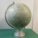 Globe terrestre G Thomas en aluminium mappemonde 1950