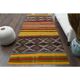 1970s Vintage Turkish Oushak Handmade Wool Cotton Orange Runner Rug 136x327