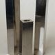 Set of 3 candle holders silver metal