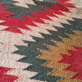 Kilim carpet in cotton and burlap 120x190cm