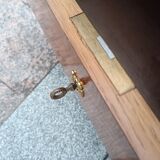 Old Louis XVI style chest of drawers in marquetry