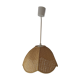 Vintage straw hanging lamp