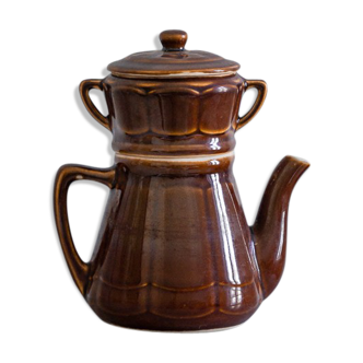 Vintage enamelled ceramic coffee maker