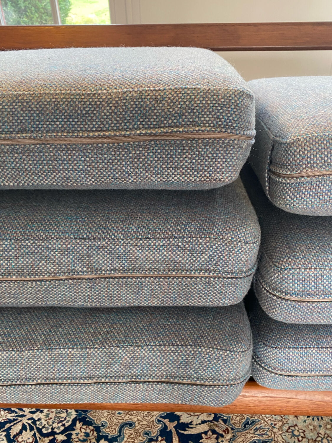 Danish teak three-seater sofa – 1960s