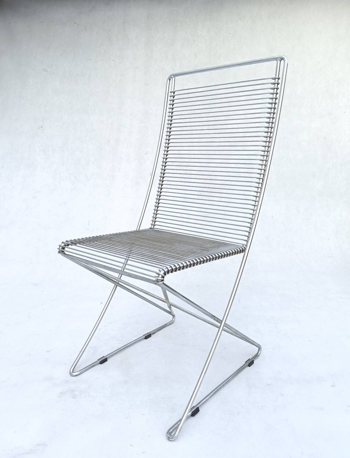 4 wire chairs by Till Behrens for Schlubach
