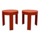 Paire de tables d'appoint, chevets Prisunic, années 70