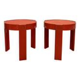 Pair of Prisunic side tables, bedside tables, 1970s
