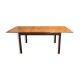 Table anglaise des années 70 en teck avec une allonge papillon