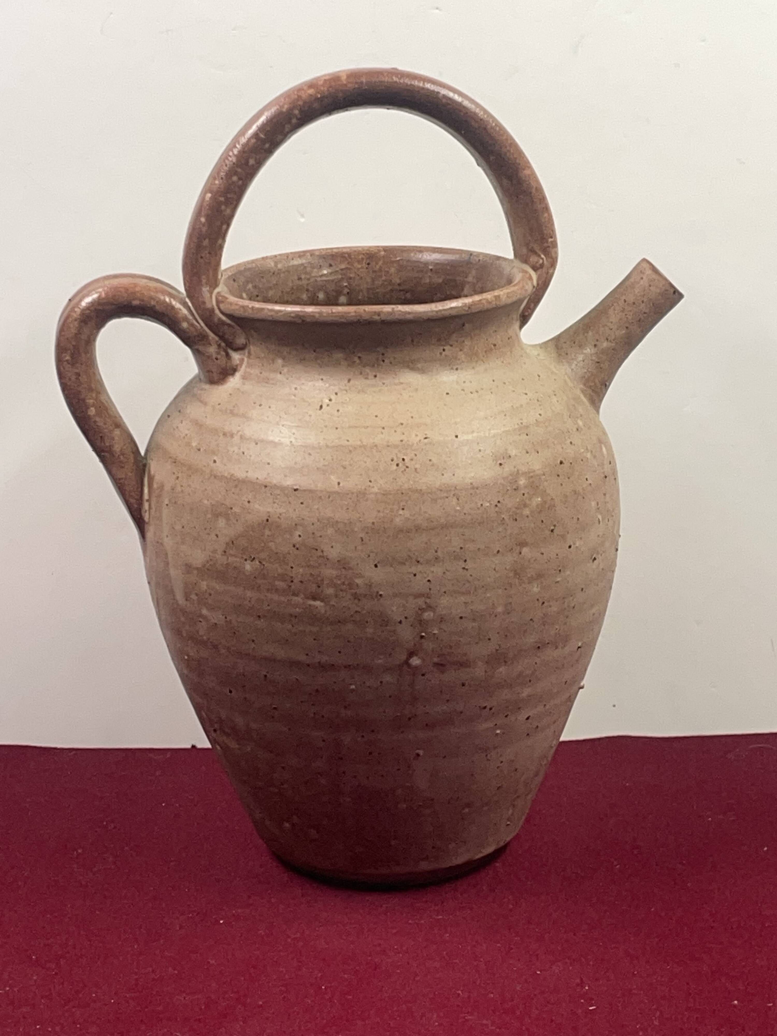 Contemporary ceramic gargoulette Vallauris signed HC Saint Paul de Vence