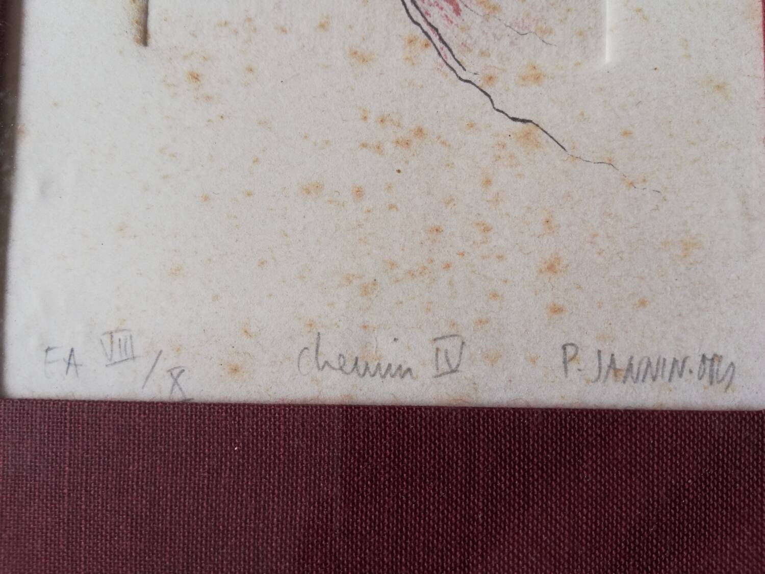 Engraving P. Jannin-Oms, Path IV, FA VIII / X