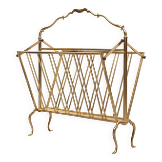 Brass Magazine holder Maison Baguès 1950s France
