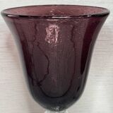 Set of 2 Large Glasses H 20.5 cm - Biot Style - Blown Glass