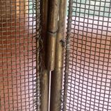 English brass fire screen circa 1900