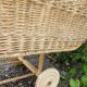 Rattan basket cradle