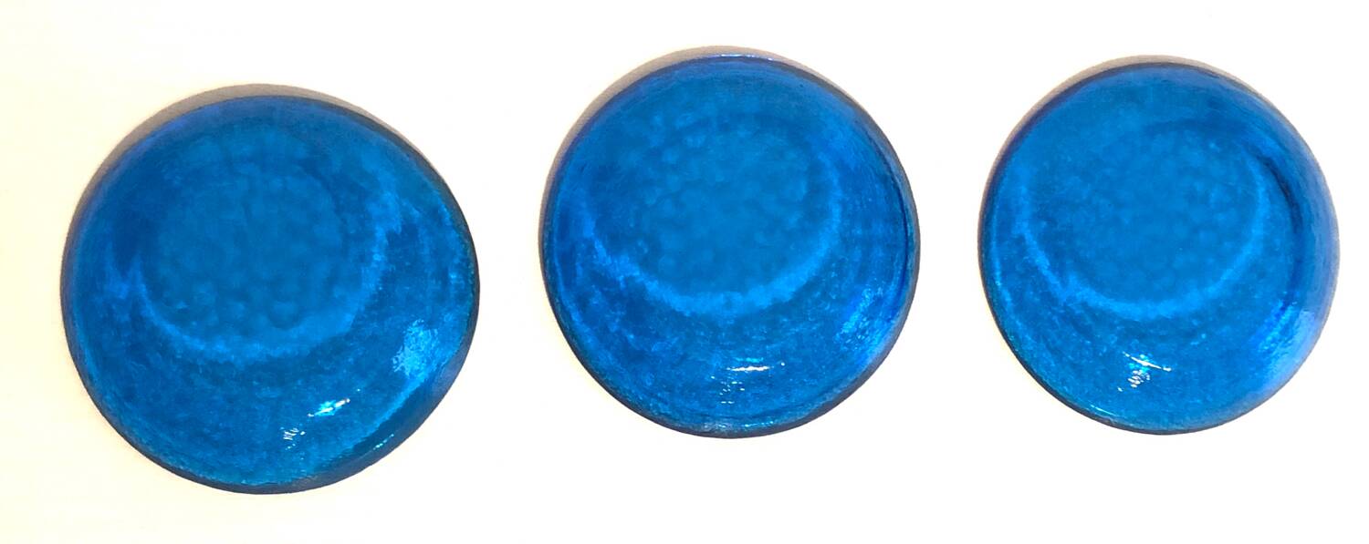 Blue glass bowls