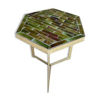 Side table in zelliges