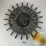 Applique fer & verre applique murale 60s 70s