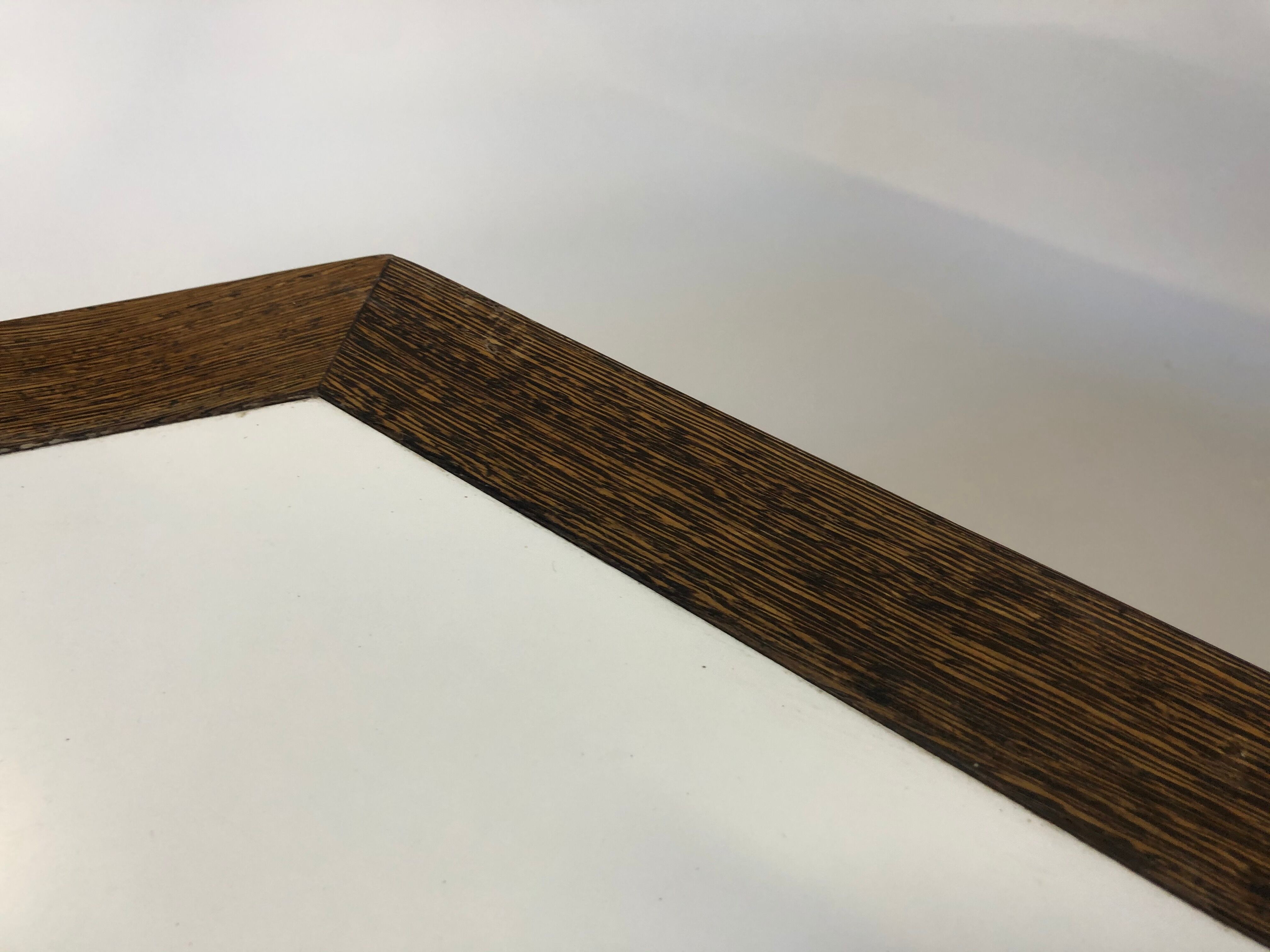 Vintage coffee table wenge hexagon 1960