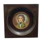 Miniature peinte à la main par Verdier Verdien a identifier militaire