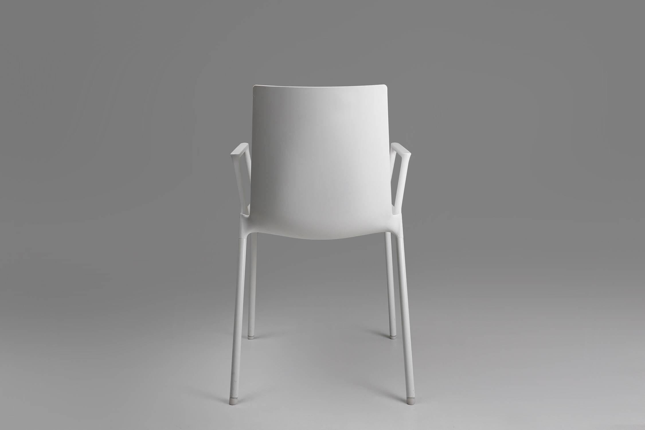 21th Century white design chair with armrests, Belgium