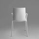 21th Century white design chair with armrests, Belgium