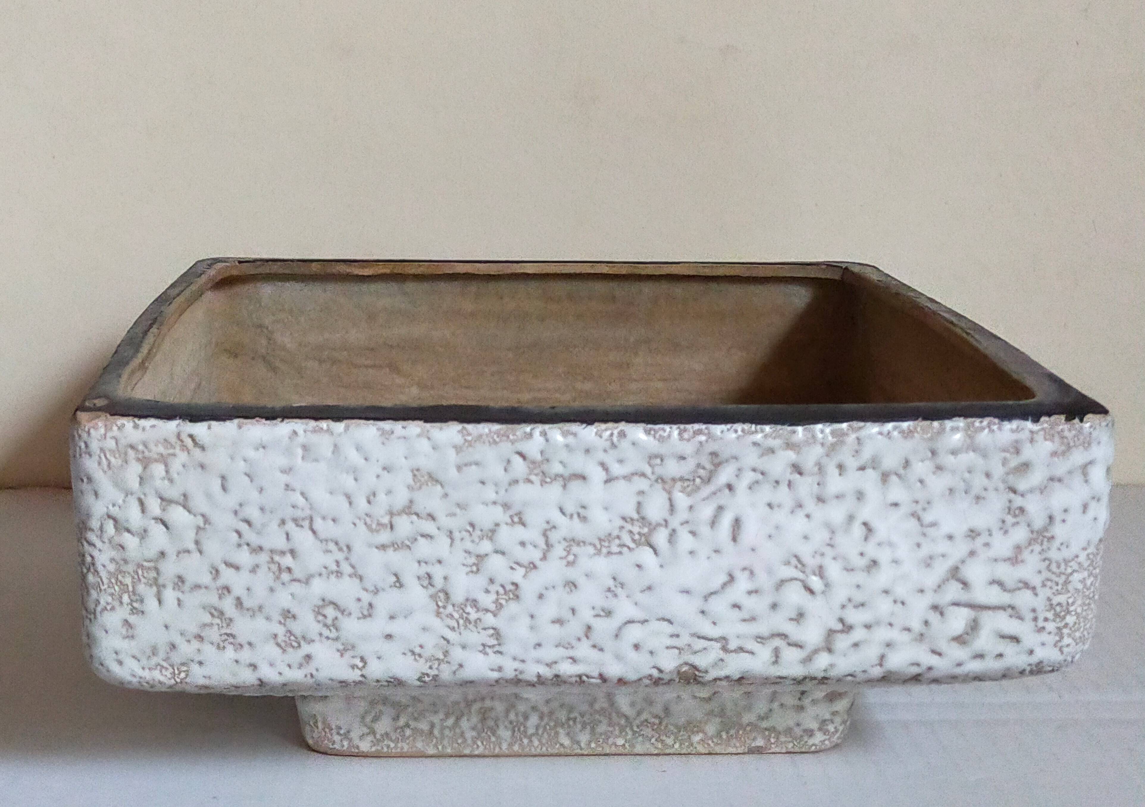 Vetter west-germany ceramic cactus or bonsai pot from the 1950s