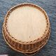 Woven wicker basket: vintage