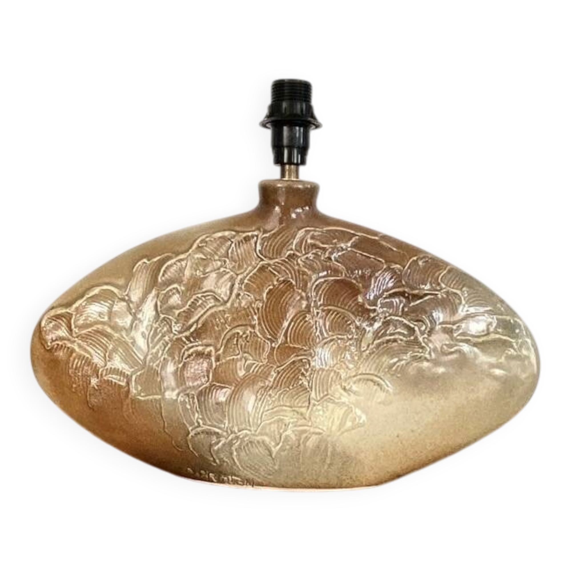 Ceramic lamp base, Vallauris 1970s