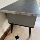 Bureau en métal style Ronéo, années 60-70