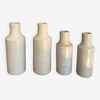 4 stoneware vases/bottles