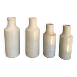 4 stoneware vases/bottles