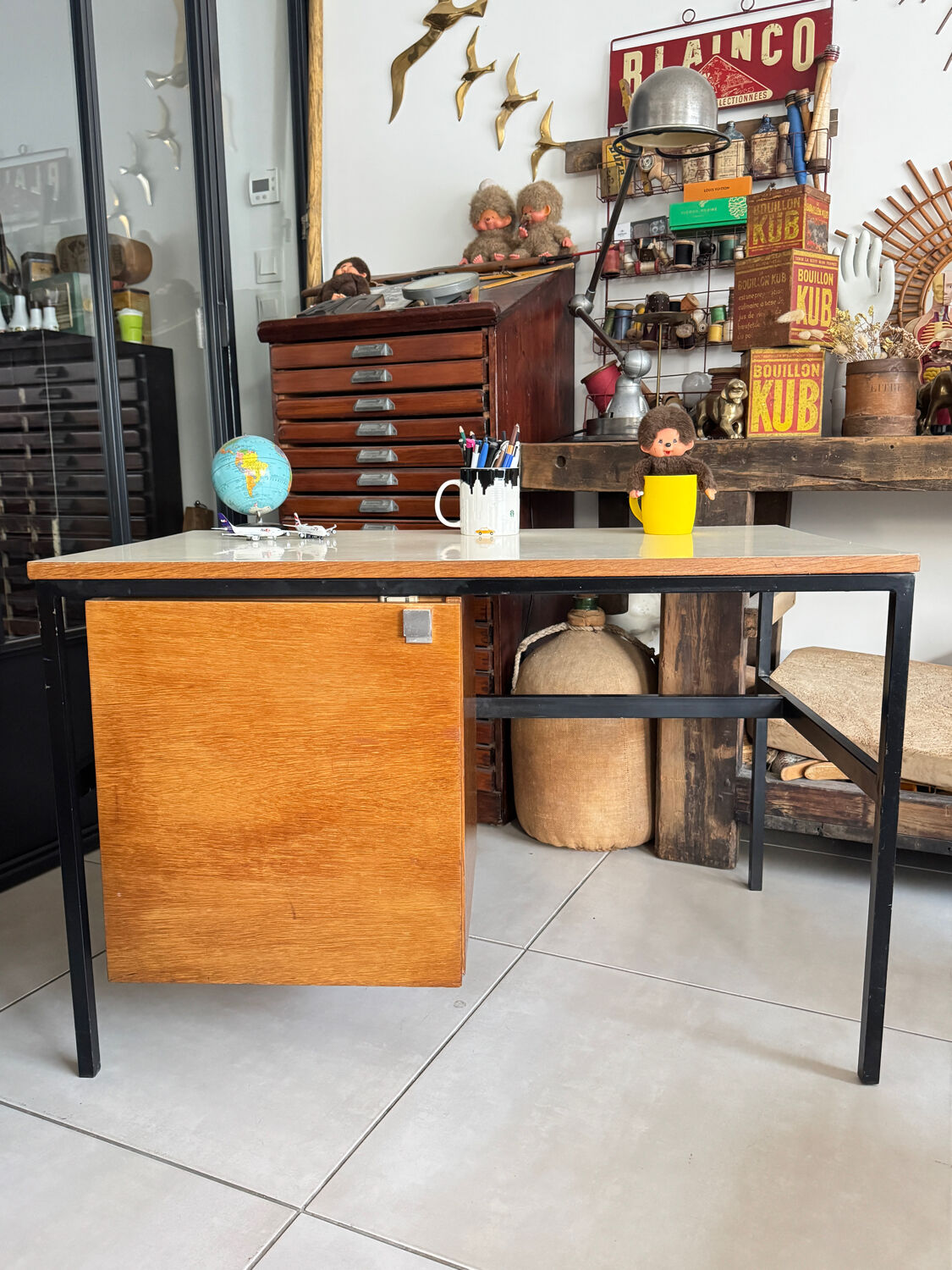 Vintage modernist children's desk